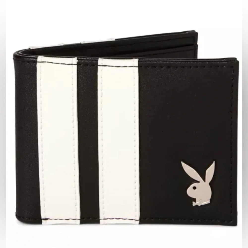 PLAYBOY Black and White Bifold Wallet- NWT